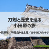 刀剣と歴史を巡る旅へ。小田原城下町の見どころやお土産を一挙紹介