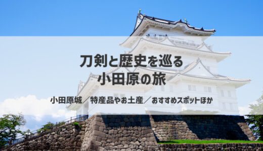 刀剣と歴史を巡る旅へ。小田原城下町の見どころやお土産を一挙紹介
